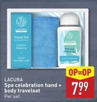 Aanbieding: Spa celebration hand + body travelset