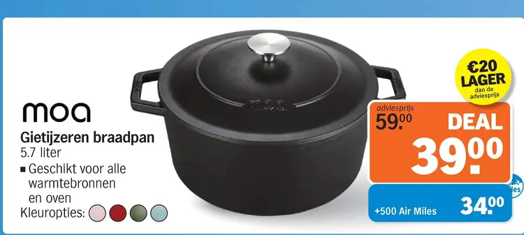 Aanbieding: Gietijzeren braadpan