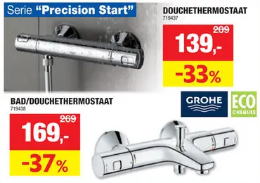 Promotie: GROHE Precision Start douchethermostaat