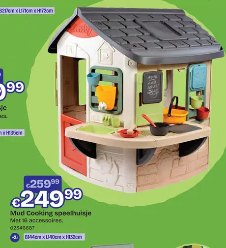 Promotie: Mud Cooking speelhuisje