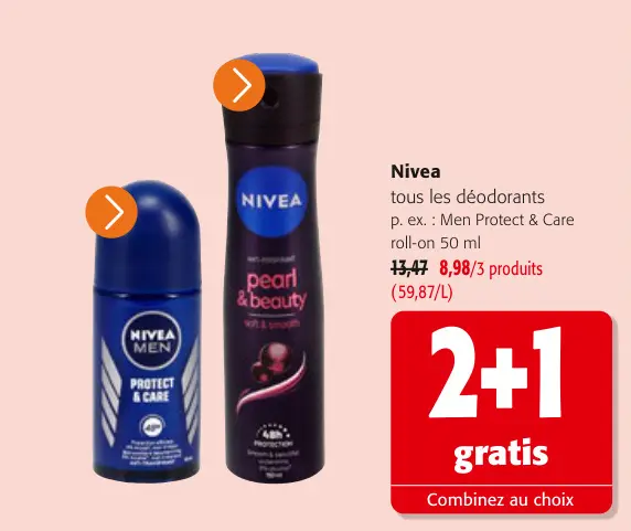 Offre: Tous les déodorants