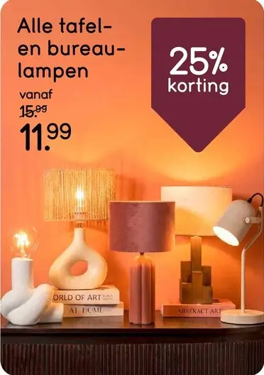 Promotie: Tafel- en bureaulampen