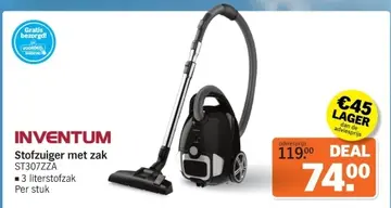 Aanbieding: Stofzuiger met zak ST307ZZA