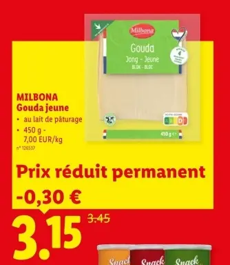 Offre: Gouda jeune