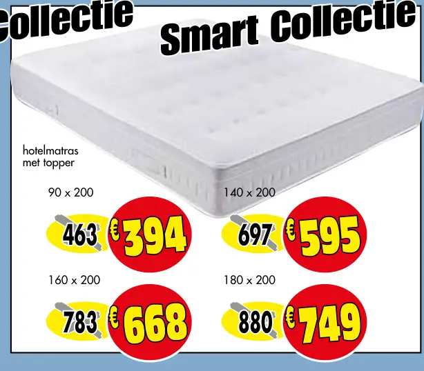 Promotie: hotelmatras met topper