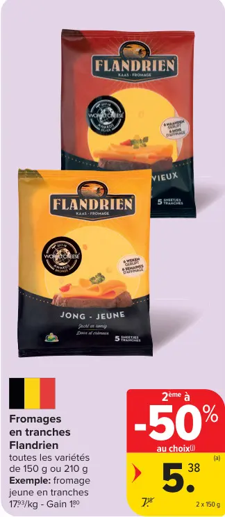 Offre: Flandrien Fromages en tranches
