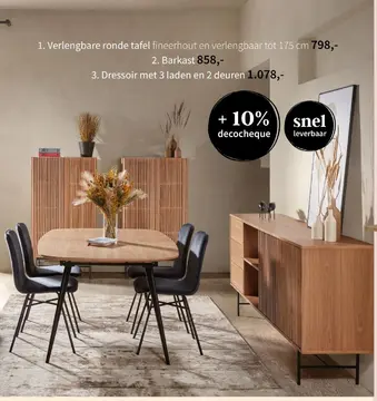 Aanbieding: Dressoir met 3 laden en 2 deuren