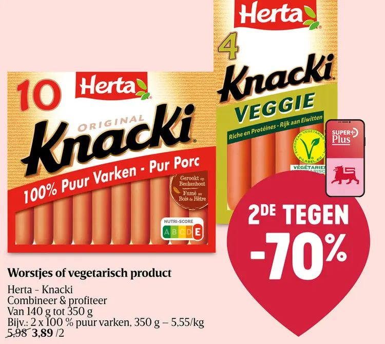 Promotie: Worstjes of vegetarisch product