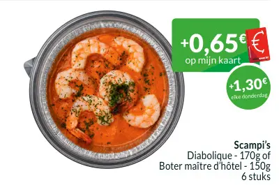 Promotie: Scampi's