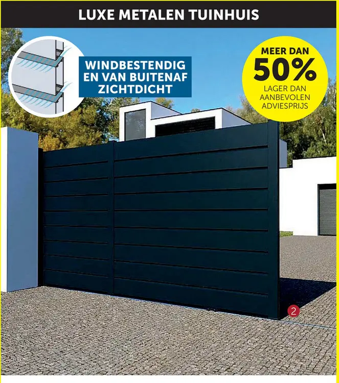 Aanbieding: Aluminium schuifpoort "havana"