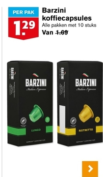 Aanbieding: Barzini koffiecapsules