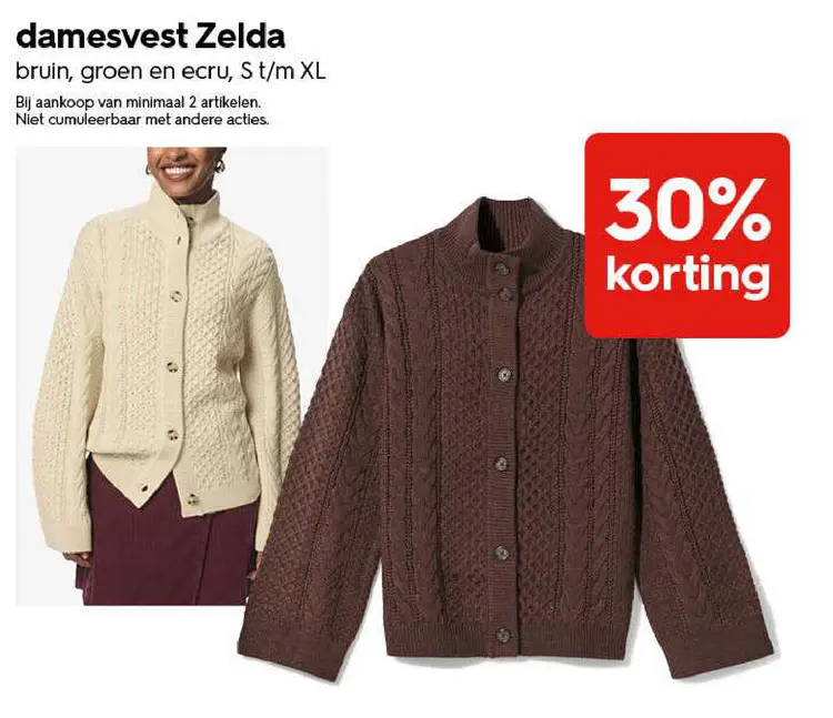 Promotie: Damesvest Zelda