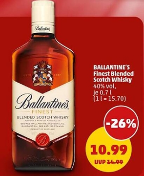 Aanbieding: BALLANTINE'S Finest Blended Scotch Whisky