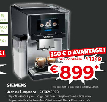 Offre: Machine à expresso - S4T0713R03