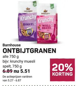 Aanbieding: Barnhouse Ontbijtgranen