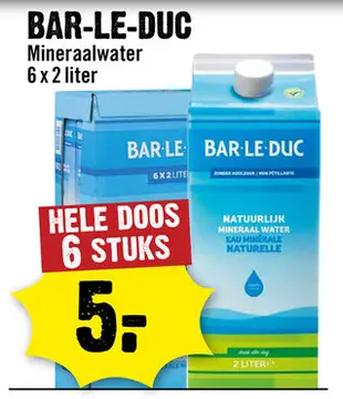Aanbieding: BAR-LE-DUC Mineraalwater
