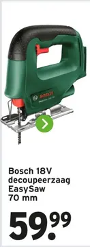 Aanbieding: Bosch 18V decoupeerzaag EasySaw