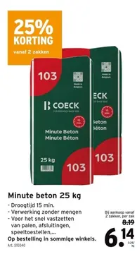 Aanbieding: Minute beton