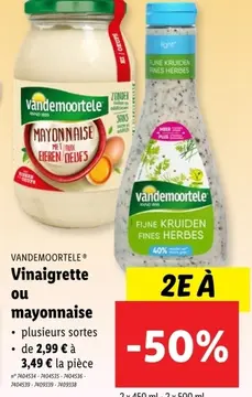 Offre: Vinaigrette ou mayonnaise