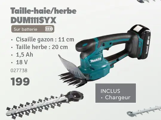 Offre: Taille-haie/herbe DUM111SYX