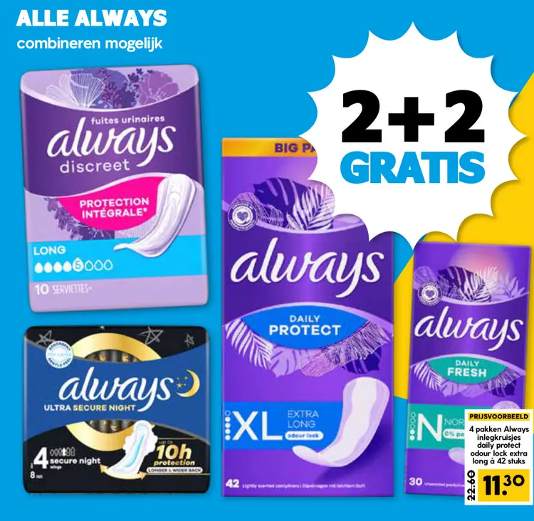 Aanbieding: Alle Always