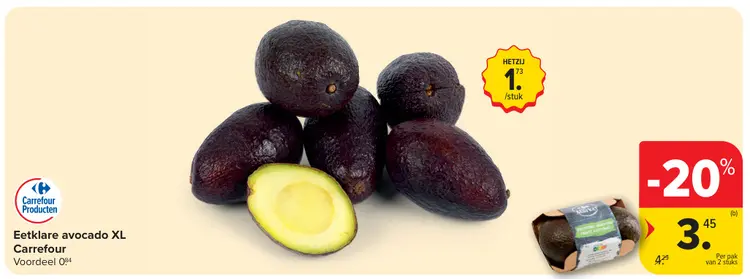 Promotie: Eetklare avocado XL