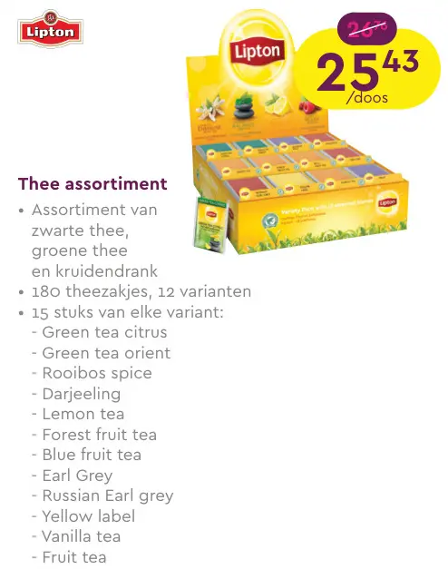 Promotie: Thee assortiment
