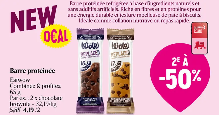 Offre: Barre protéinée