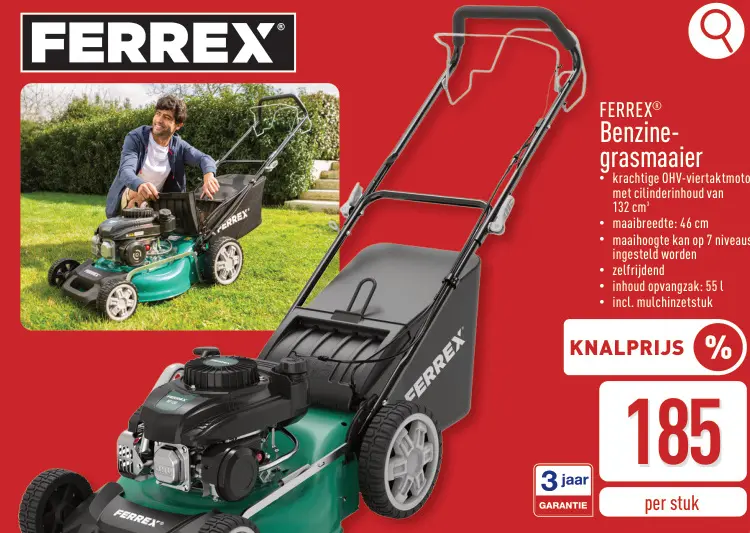 Promotie: Benzine-grasmaaier