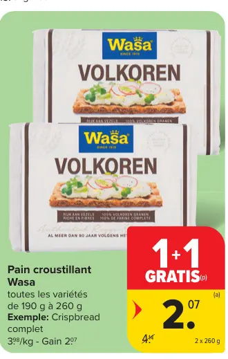 Offre: Pain croustillant