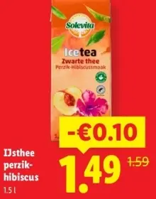 Aanbieding: IJsthee perzik-hibiscus