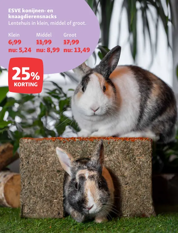 Aanbieding: konijnen- en knaagdierensnacks