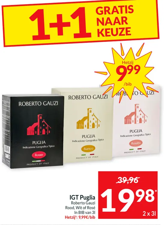 Promotie: IGT Puglia Roberto Gauzi