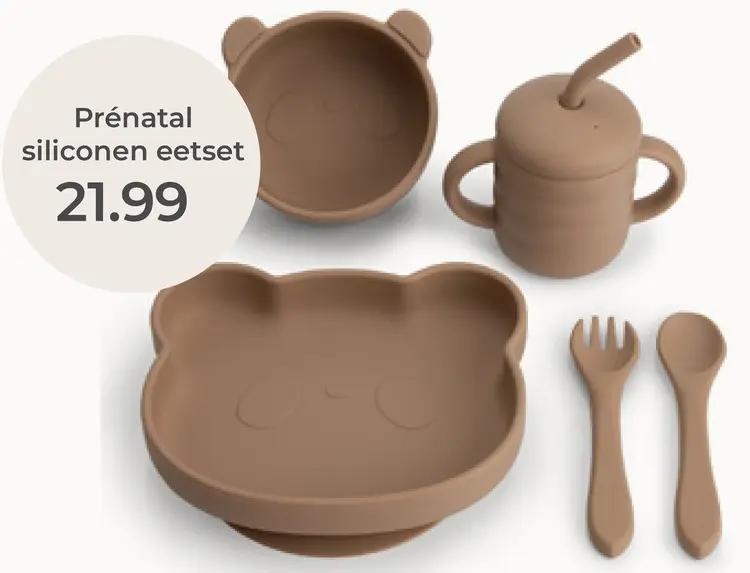 Aanbieding: Siliconen eetset
