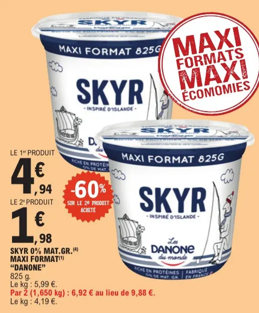 Offre: Skyr 0% mat.gr. maxi format