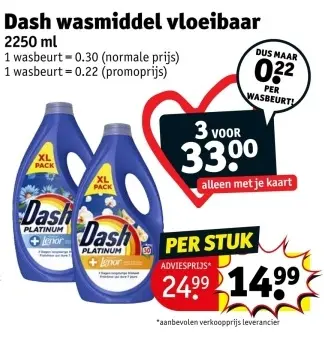 Promotie: Wasmiddel vloeibaar