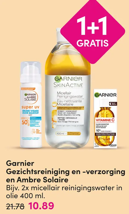 Aanbieding: Garnier Gezichtsreiniging en -verzorging en Ambre Solaire
