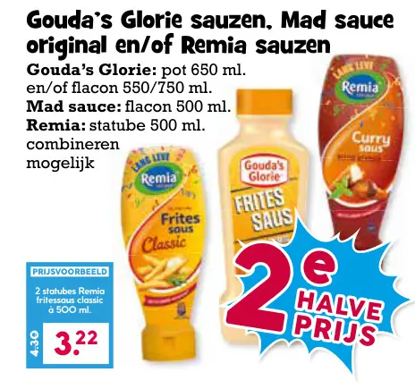 Aanbieding: Gouda's Glorie sauzen, Mad sauce original en/