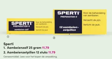 Aanbieding: Sperti Aambeienzalf