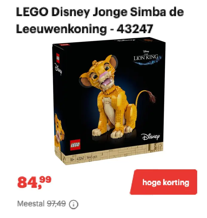 Promotie: Jonge Simba de Leeuwenkoning - 43247