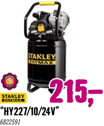 Aanbieding: FATMAX Compressor HY 227/10/24V