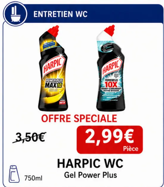 Offre: HARPIC WC Gel Power Plus