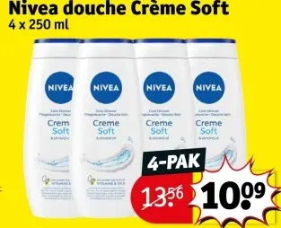 Aanbieding: Nivea douche Crème Soft