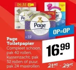 Aanbieding: Page Toiletpapier