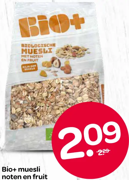 Aanbieding: Muesli noten en fruit
