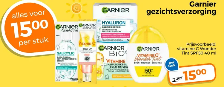 Aanbieding: Garnier gezichtsverzorging