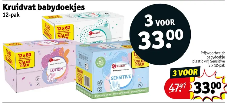 Aanbieding: Kruidvat babydoekjes