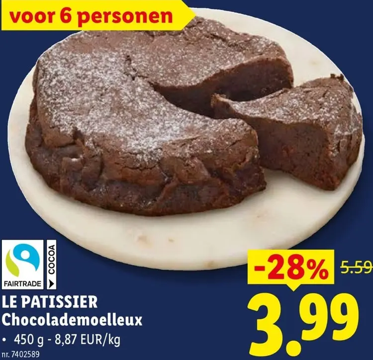 Promotie: Chocolademoelleux