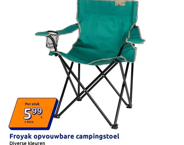 Promotie: Froyak opvouwbare campingstoel