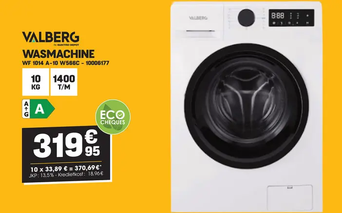 Promotie: Wasmachine wf 1014 a-10 w566c